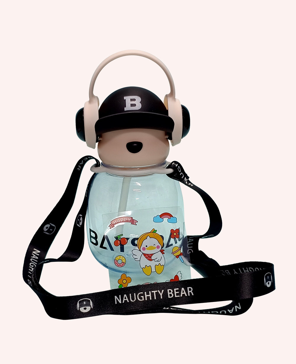 Bear Earphone Water Bottle