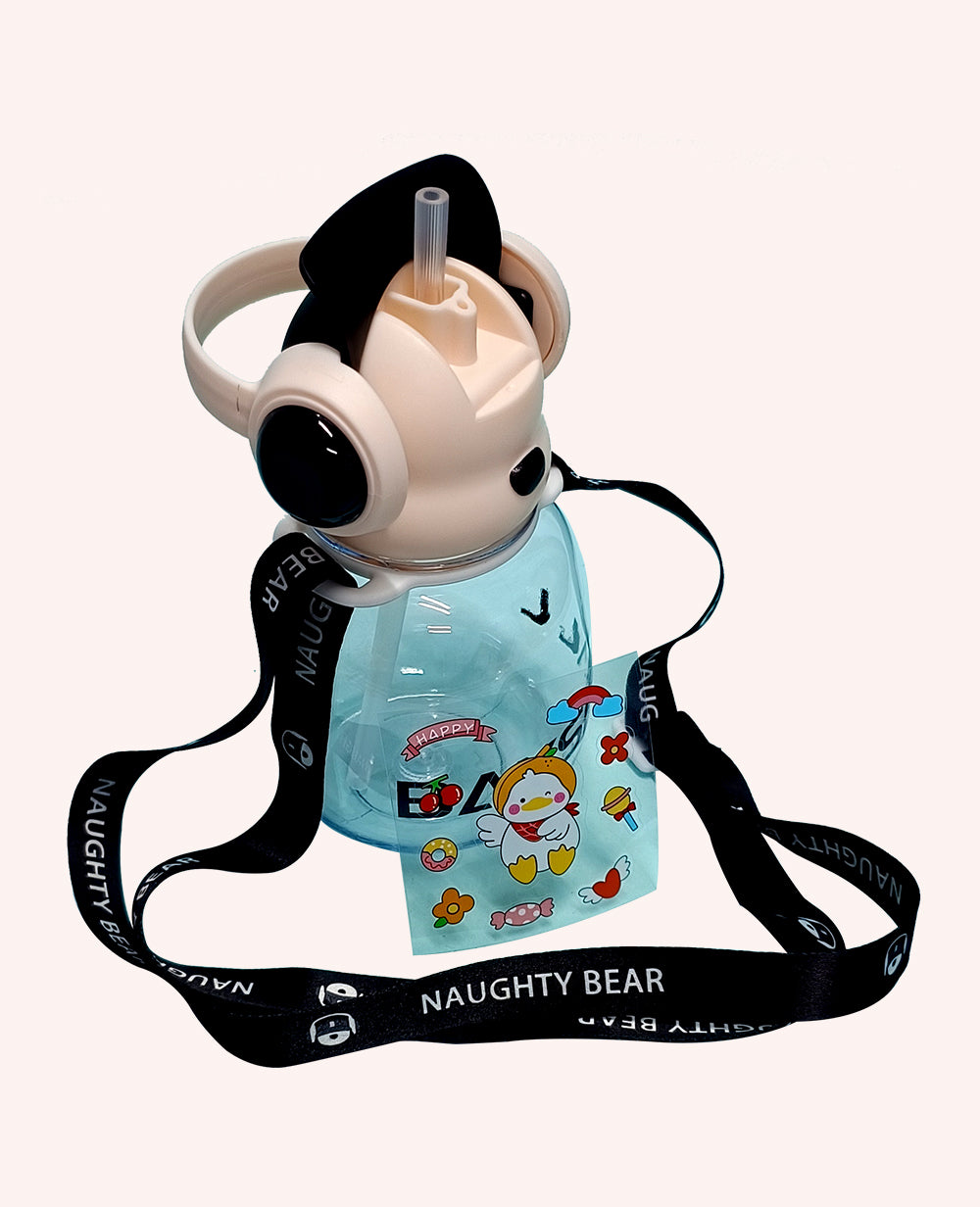 Bear Earphone Water Bottle