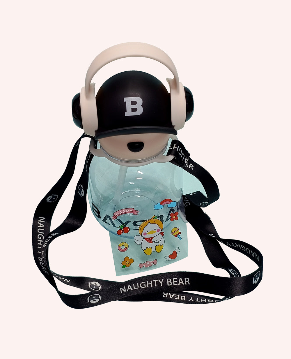 Bear Earphone Water Bottle