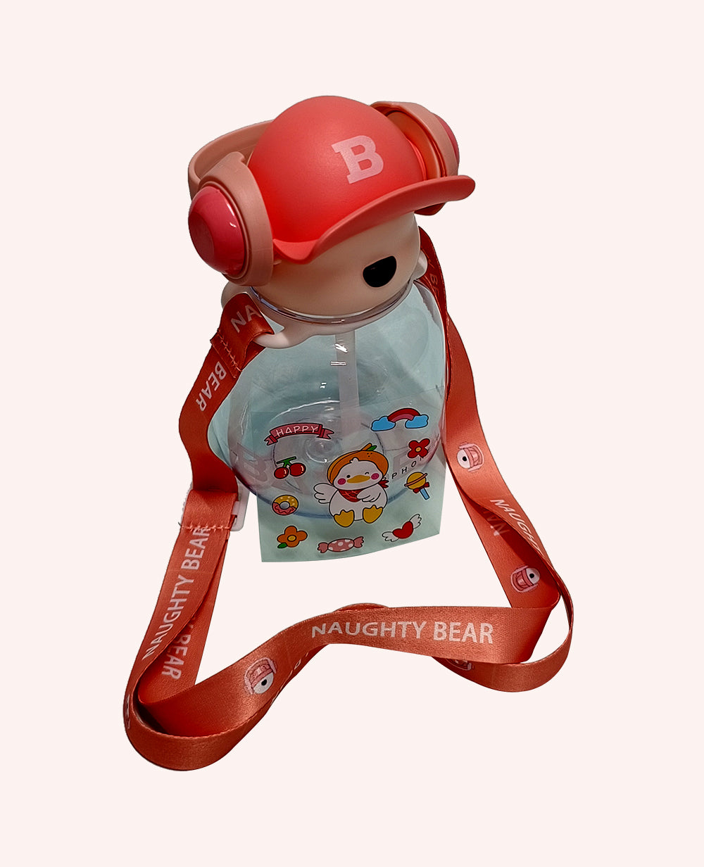 Bear Earphone Water Bottle