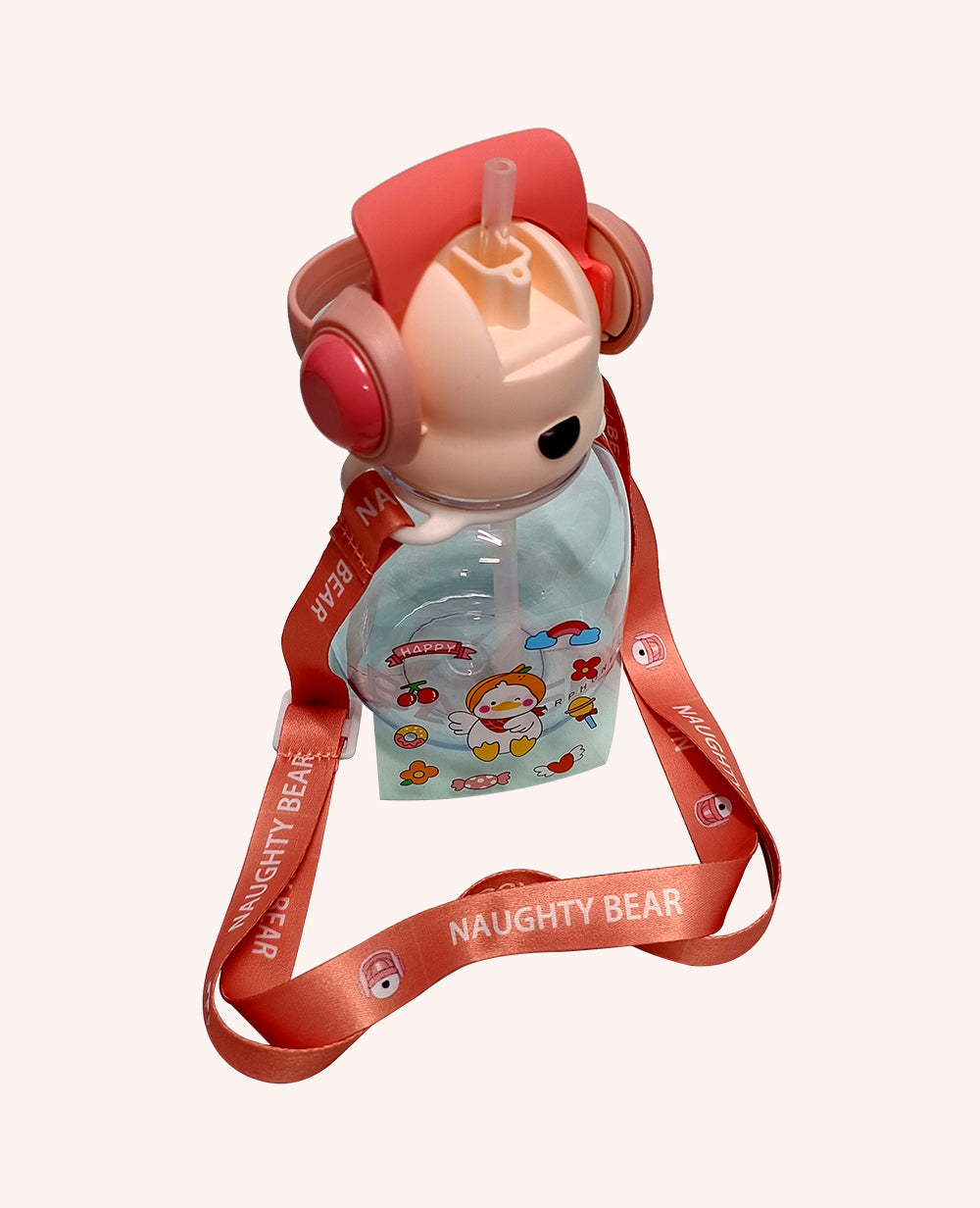 Bear Earphone Water Bottle