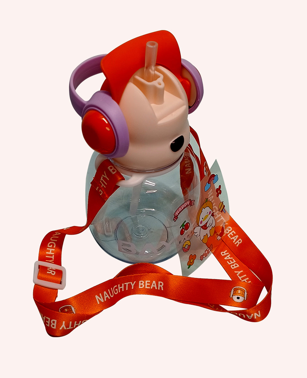 Bear Earphone Water Bottle