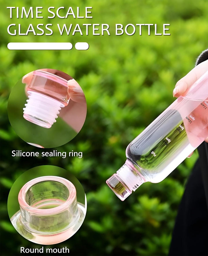 Glass water bottle + daily drinking use

Glass water bottle + office and home use