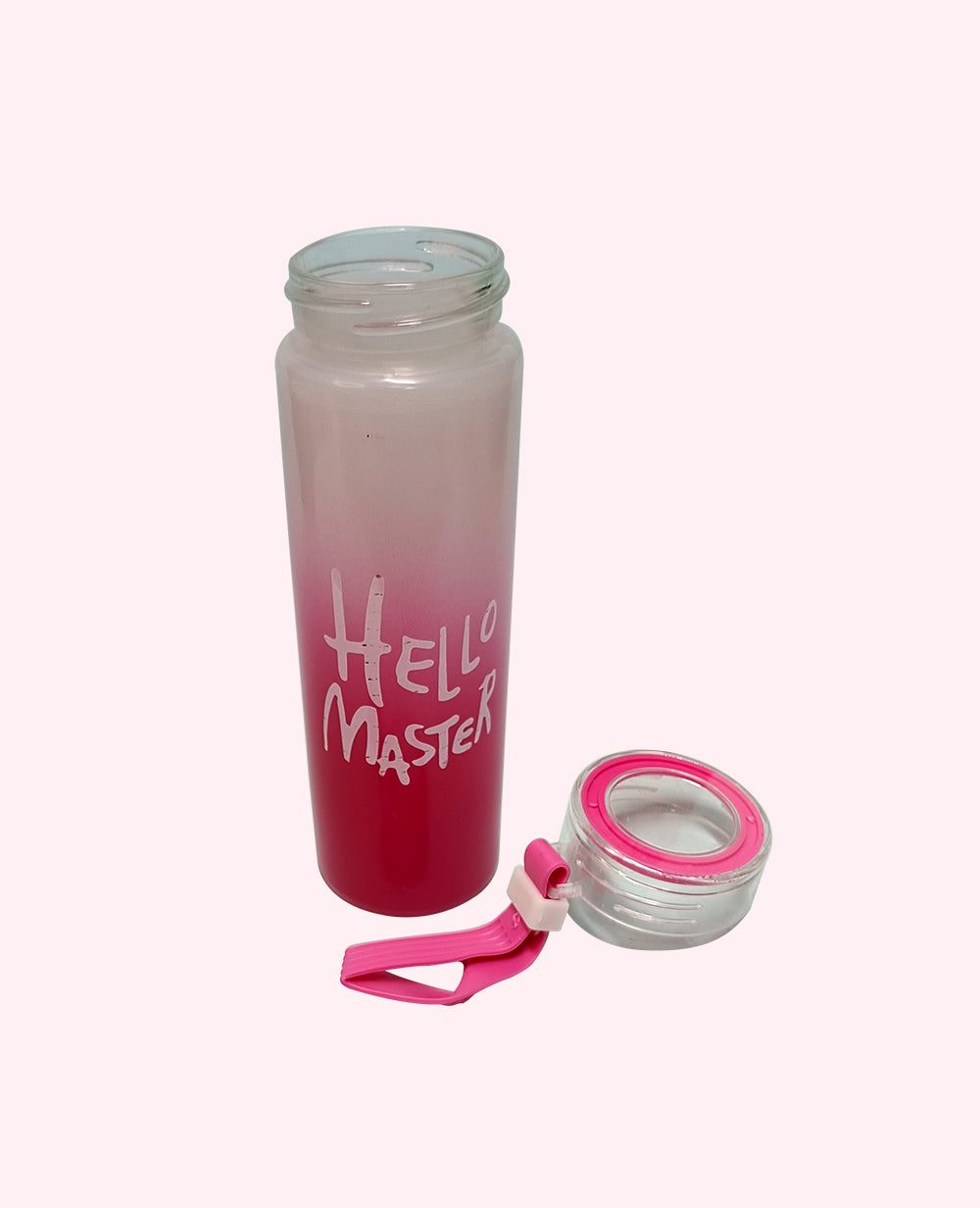 Hello Master BottleHello Master Fiber Glass Water Bottle 480ml
Discover beautifully practical hydration with CeePoo’s ‘Hello Master’ glass bottle range—your go-to solution for every liWater BottleHello Master Bottle