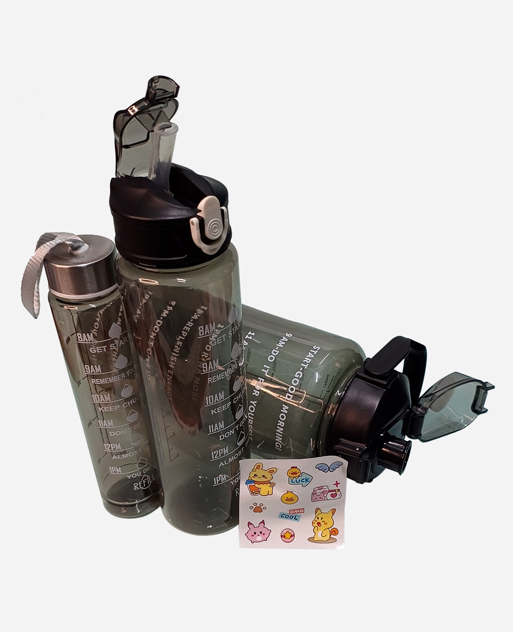 Daily use water bottle + time-based drinking

Daily use water bottle + healthy routine building