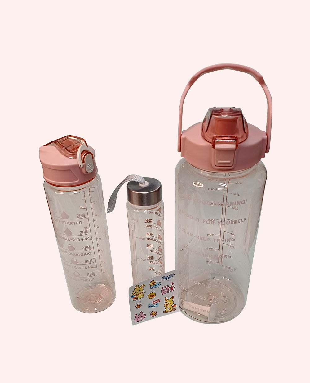 Hydration tracker bottle + motivational markings

Hydration tracker bottle + daily water goals