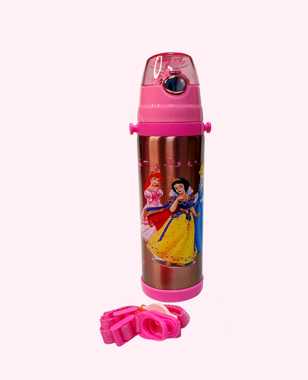 Princess Water BottlePrincess Stainless Steel Water Bottle Hot and Cool for 24 Hr, 500ml
Make hydration fun and exciting for your little ones with CeePoo’s Princess Cartoon-Themed StainlWater BottlePrincess Water Bottle