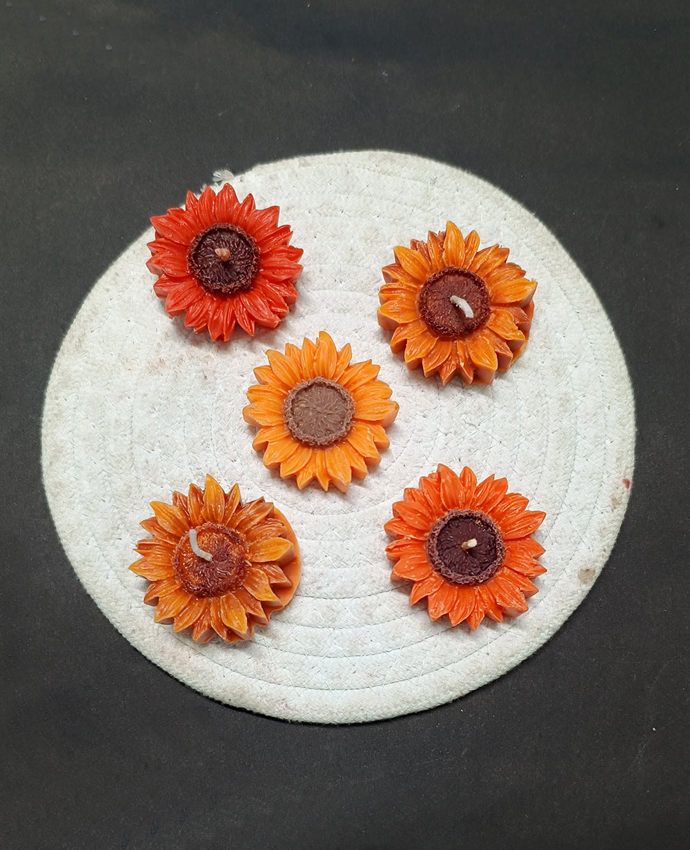 Sunshine – Sunflower Candle set of 6