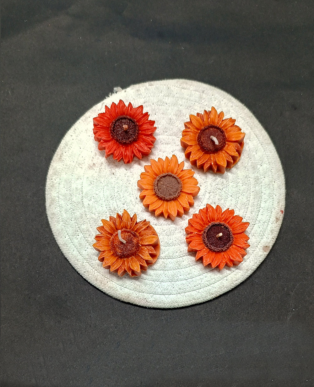 Sunshine – Sunflower Candle set of 6