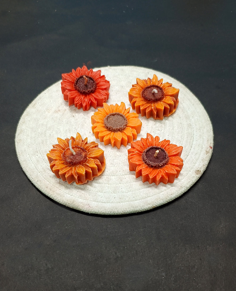 Sunshine – Sunflower Candle set of 6