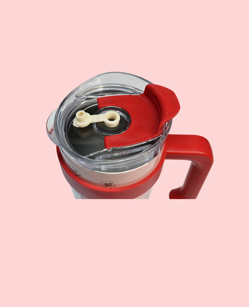 Hello Kitty Stainless Steel Insulated Tumbler 1200ml with Straw & Handle