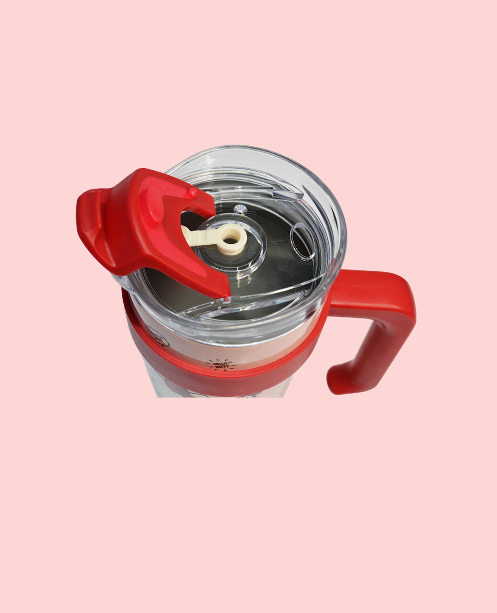 Hello Kitty Stainless Steel Insulated Tumbler 1200ml with Straw & Handle