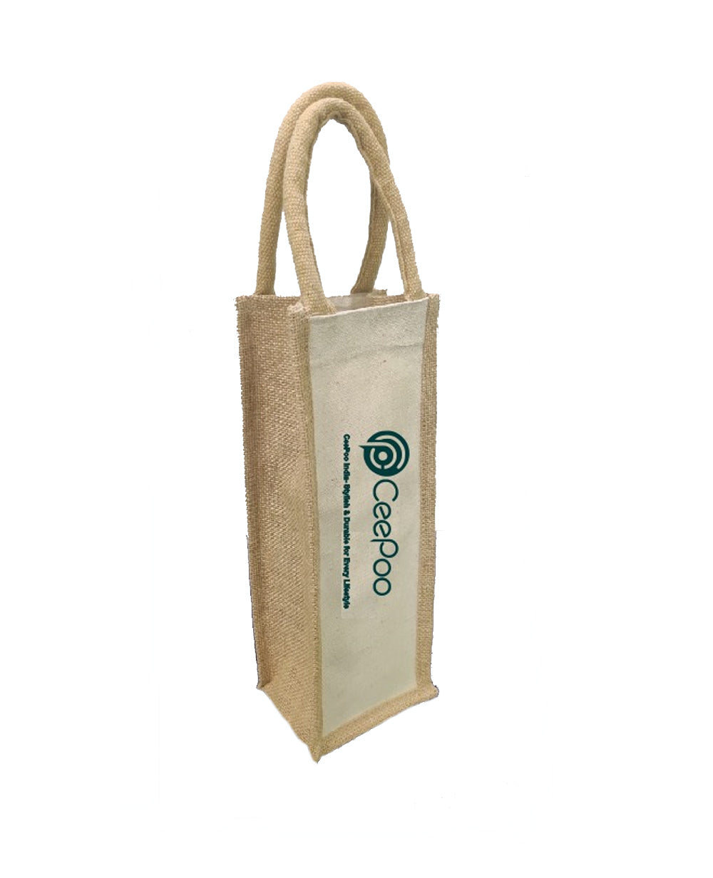Jute Water Bottle Carrier