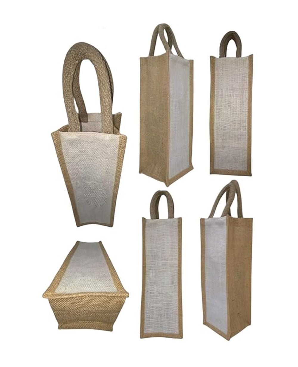 Jute Water Bottle Carrier