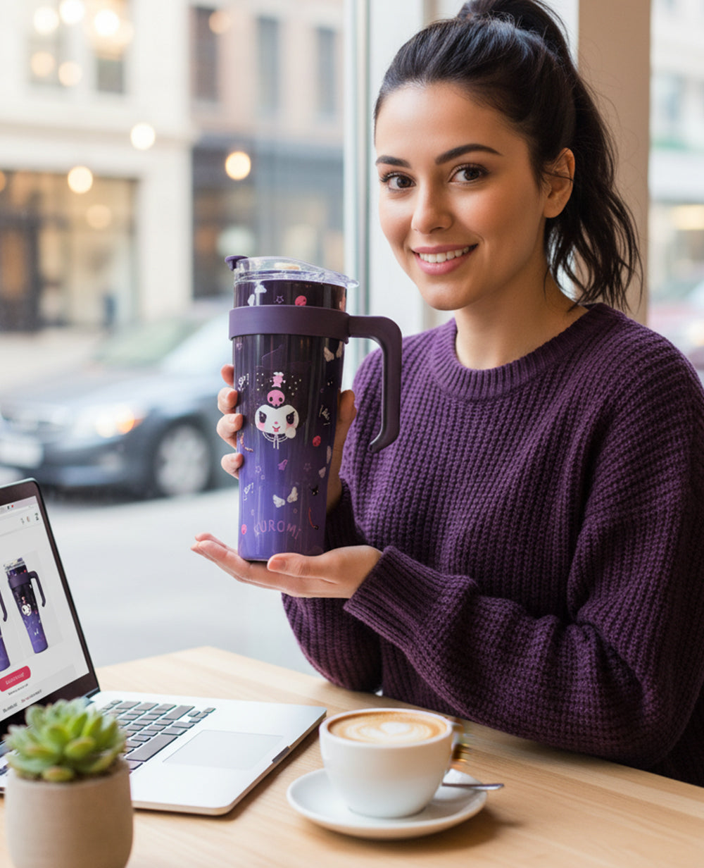 Kuromi Stainless Steel Insulated Tumbler 1200ml 304 food-grade