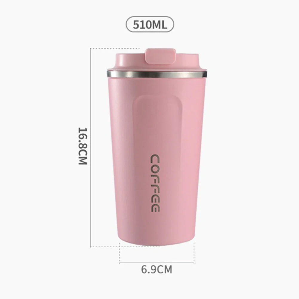 Thermal Coffee Mug 510ml | Vacuum Insulated Spill-Proof Steel Cup for Office & Travel