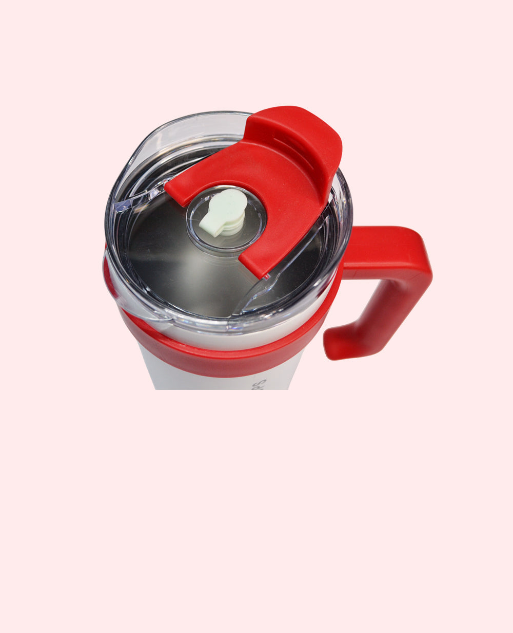 Premium Stainless Steel Coffee Cup Tumbler Mug 1200ML with Straw