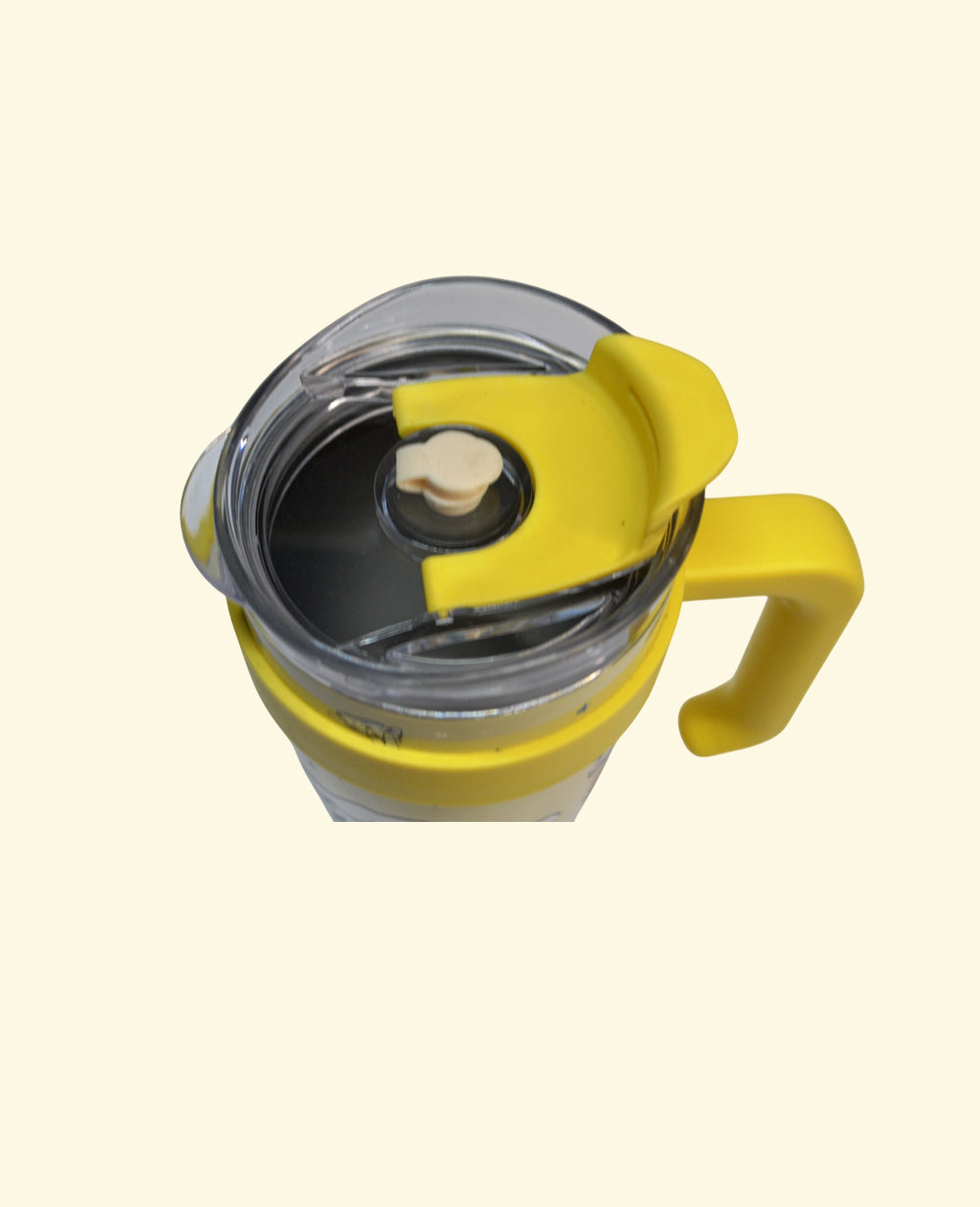 Cute Cartoon Stainless Steel Insulated Tumbler 1200 ML with Lid & Straw